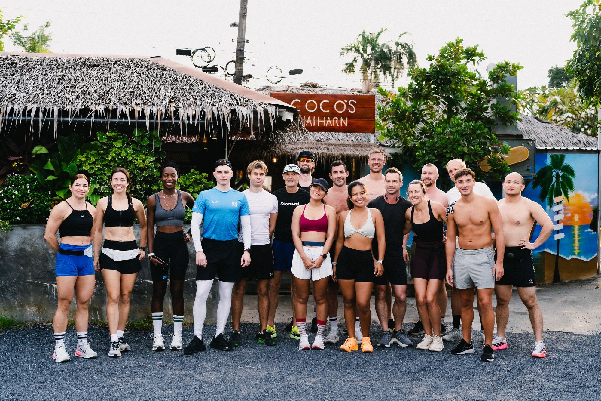 Coco’s Run Club runners outside the café